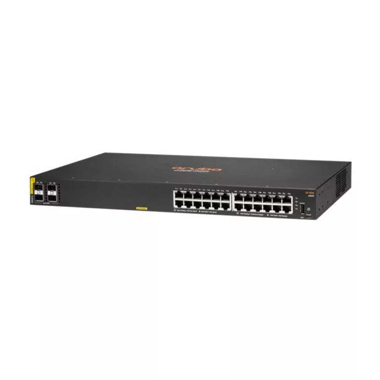 HPE Aruba CX 6000 24-port PoE Gigabit Managed Switch with 4x 1G SFP ports