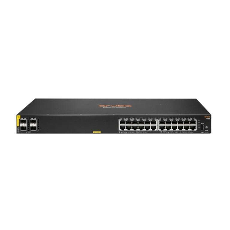 HPE Aruba CX 6000 24-port PoE Gigabit Managed Switch with 4x 1G SFP ports