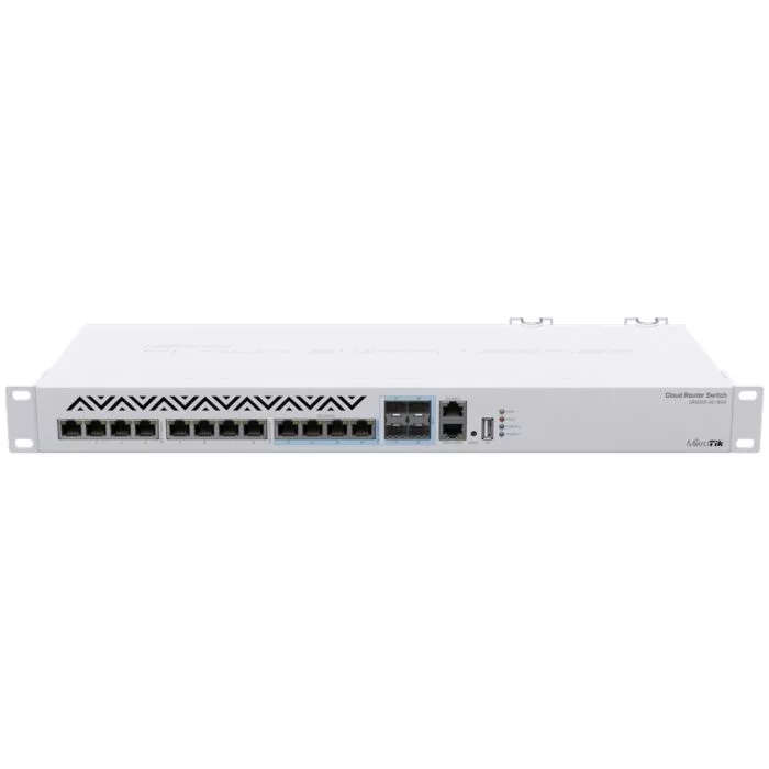 Mikrotik Cloud Router Switch 12 Port 10Gbps 4SFP+ Combo Ports | CRS312-4C+8XG-RM