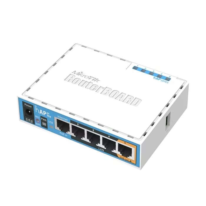 MikroTik hAP ac Lite Dual Band 5-port Ethernet WiFi Router