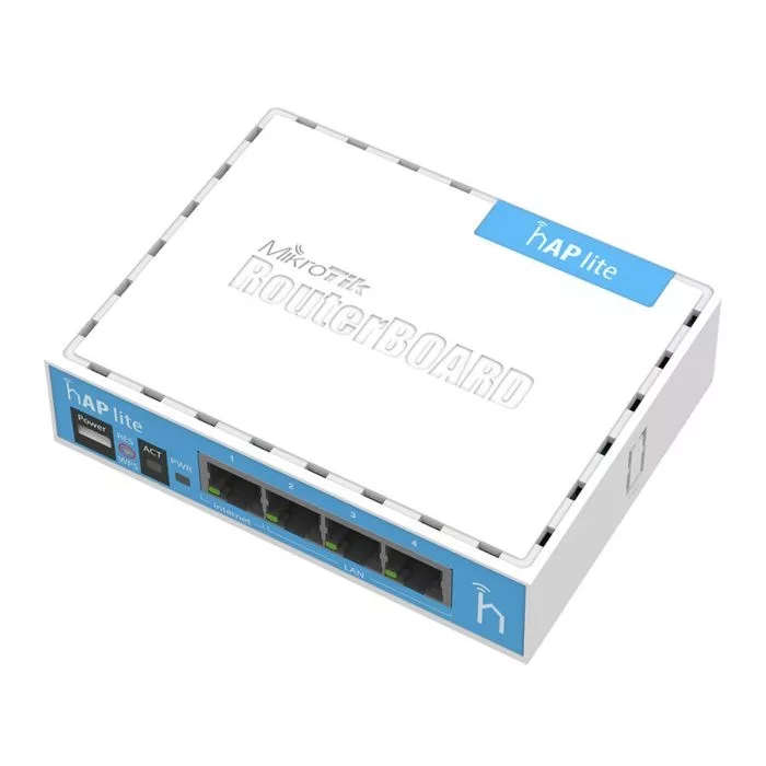 MikroTik hAP Lite WiFi Router - Single-band 2.4GHz Gigabit Ethernet White