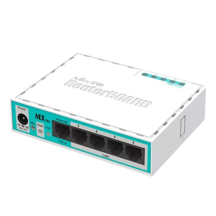 MikroTik hEX Lite 5-port Ethernet Desktop Router