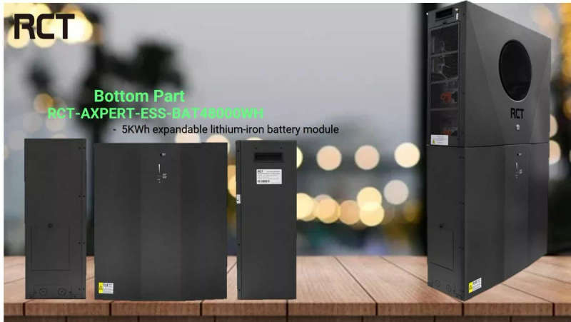 RCT Axpert ESS 8kVA/kW Energy Storage System 48V 2x4000W MPPT BMS WiFi