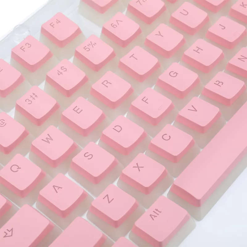 Redragon Scarab Mechanical Keyboard Keycaps Semi-Transparent - Pink