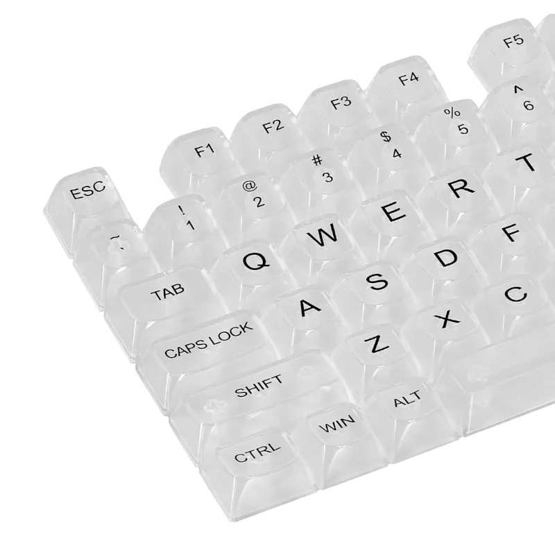 Redragon A135 Standard Doubleshot PBT Crystal Clear Keycap Set - 147-piece