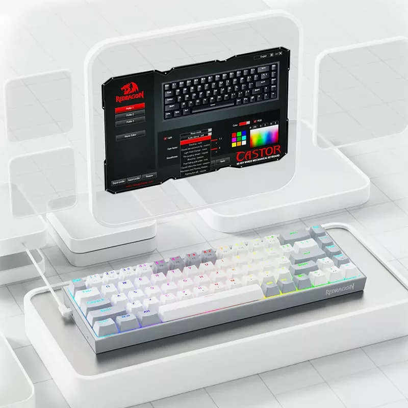 Redragon K631 CASTER RGB Wired Gaming Keyboard