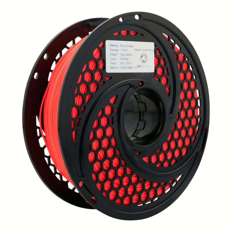 SA Filament PLA UV Neon Filament 1Kg - Fire Red