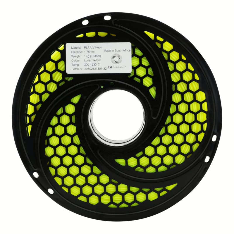 SA Filament PLA UV Neon Filament 1Kg - Lunar Yellow