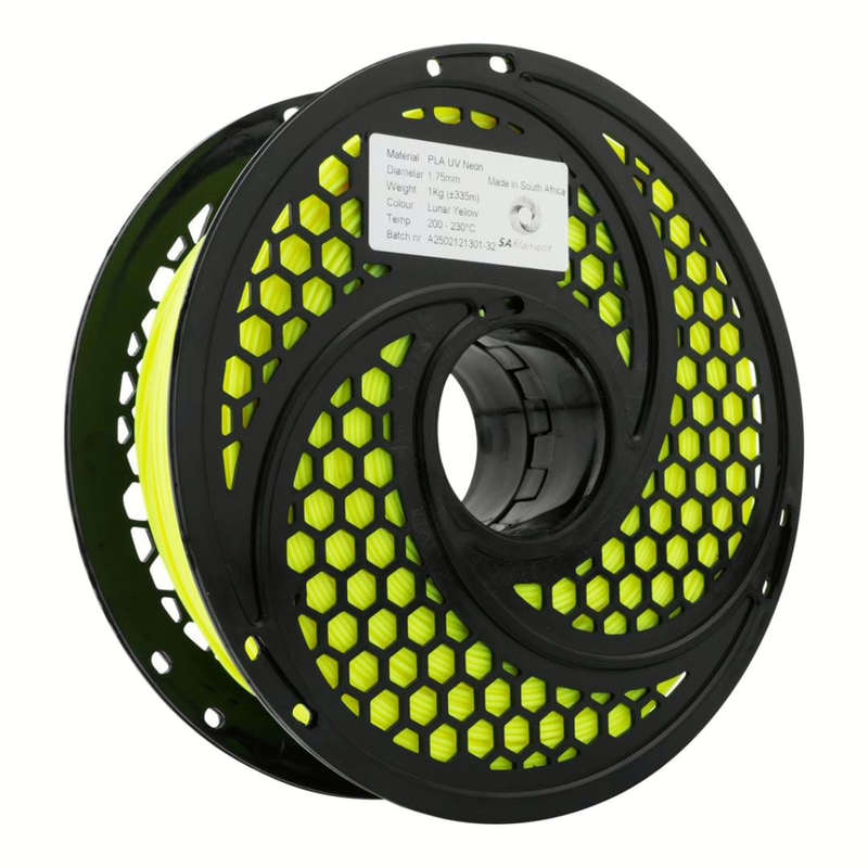SA Filament PLA UV Neon Filament 1Kg - Lunar Yellow