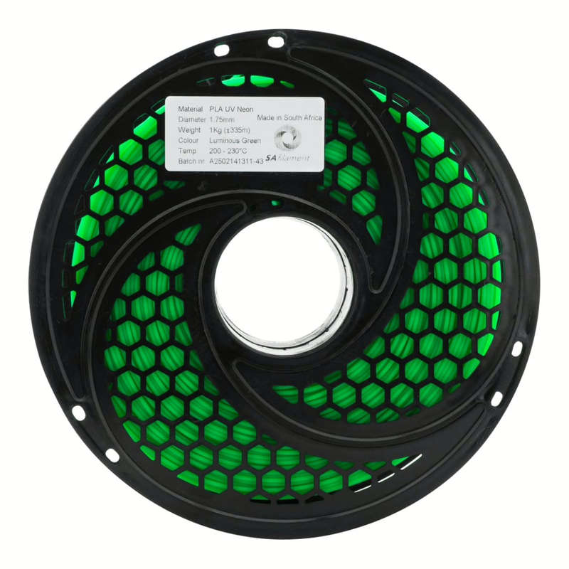 SA Filament PLA UV Neon Filament 1Kg - Luminous Green