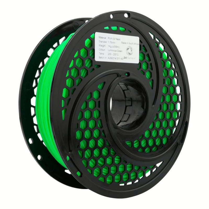 SA Filament PLA UV Neon Filament 1Kg - Luminous Green