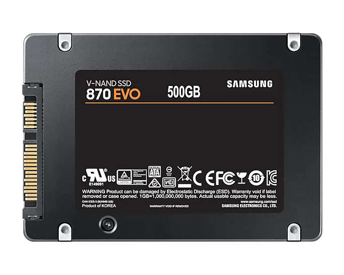 Samsung 870 EVO 2.5'' 500 GB SATA SSD