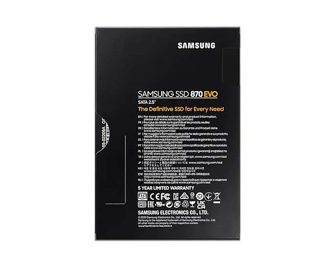 Samsung 870 EVO 2.5'' 500 GB SATA SSD