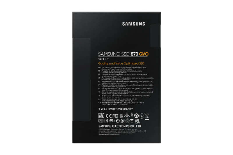 Samsung MZ-77Q1T0BW 1TB 870QVO 2.5'' SSD