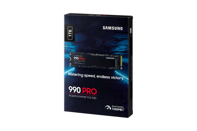 SAMSUNG MZ-V9P1T0BW 990 PRO 1 TB NVMe SSD - Read Speed up to 7450 MB/s; Write Speed to up 6900 MB...