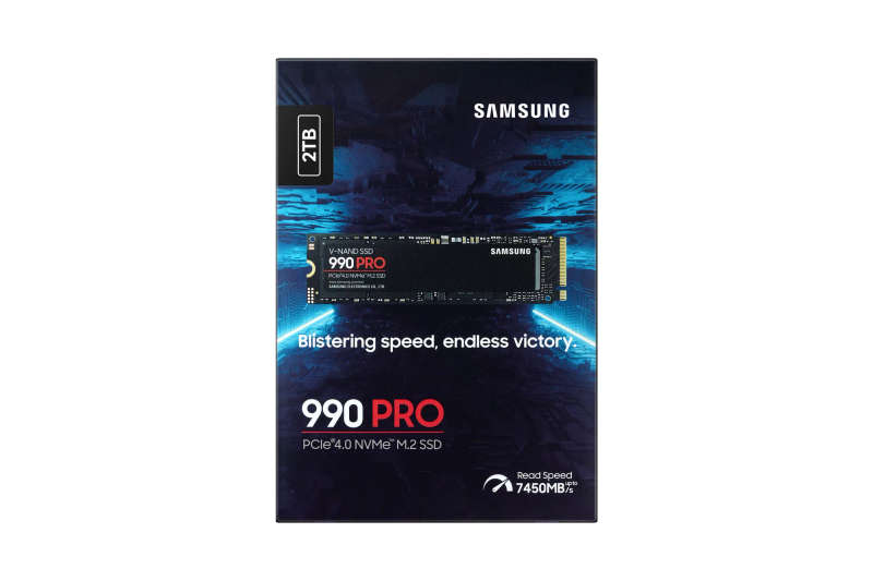 SAMSUNG MZ-V9P2T0BW 990 PRO 2 TB NVMe SSD - Read Speed up to 7450 MB/s; Write Speed to up 6900 MB...