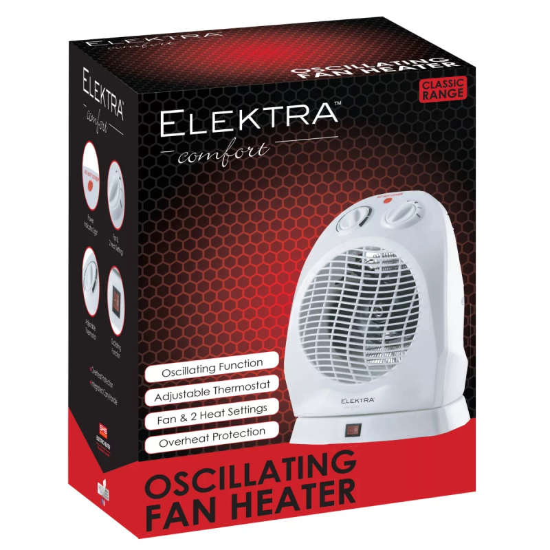 ELEKTRA COMFORT OSCILLATING FAN HEATER