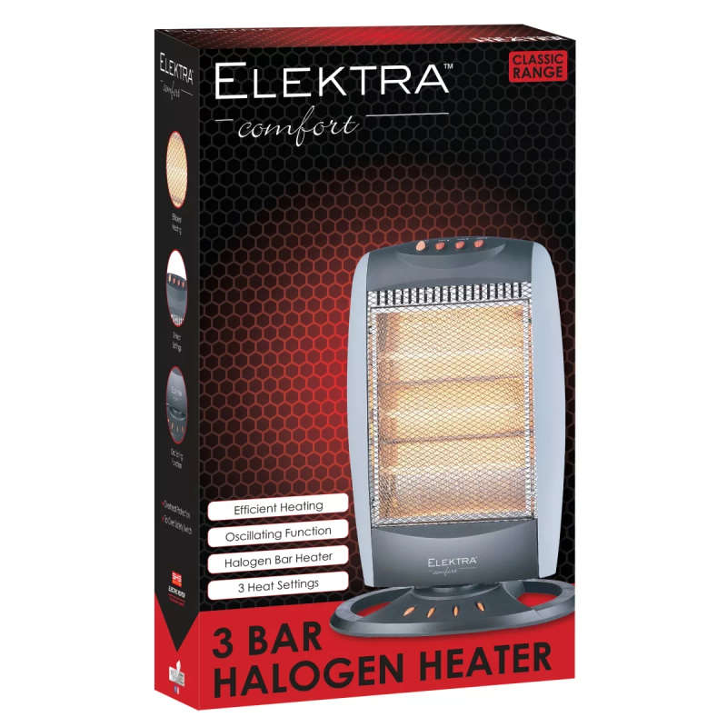 ELEKTRA 3 BAR HALOGEN HEATER