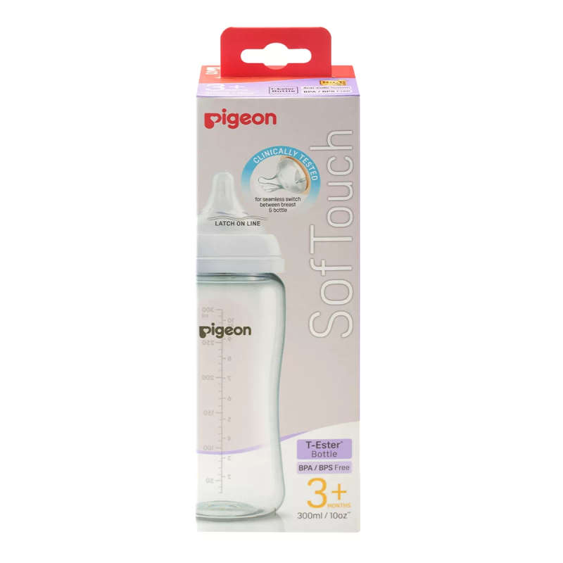 Pigeon - SOFTOUCH 3 NURSING BTTLE T-ESTER 300ML LOGO