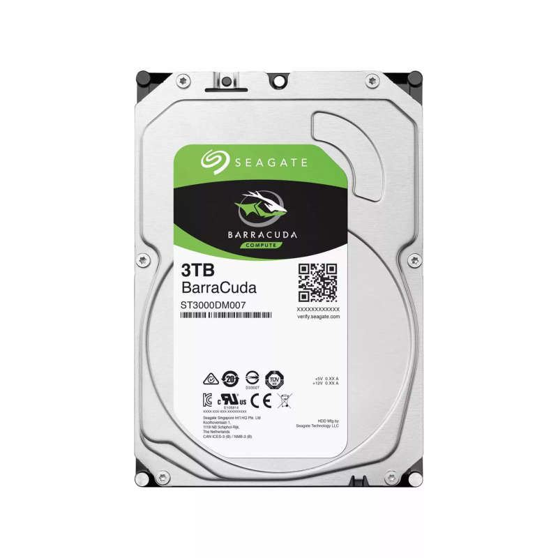 Seagate Barracuda ST3000DM007 3.5-inch 3TB Serial ATA III Internal Hard Drive