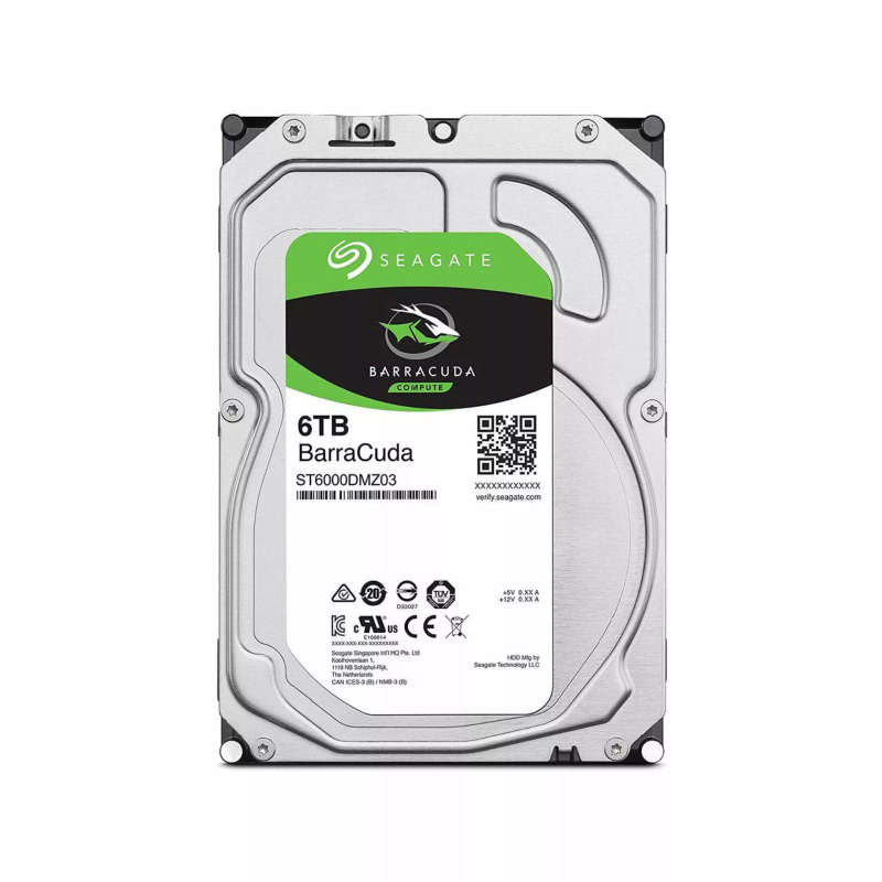Seagate Barracuda 6TB 3.5-inch Serial ATA III Internal Hard Drive