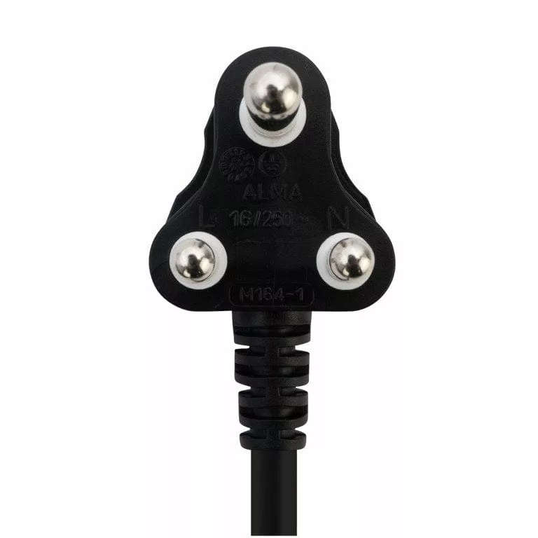 Switched Basics 20m Light Duty BTB Extention Cable 2 x 16A Socket - Black