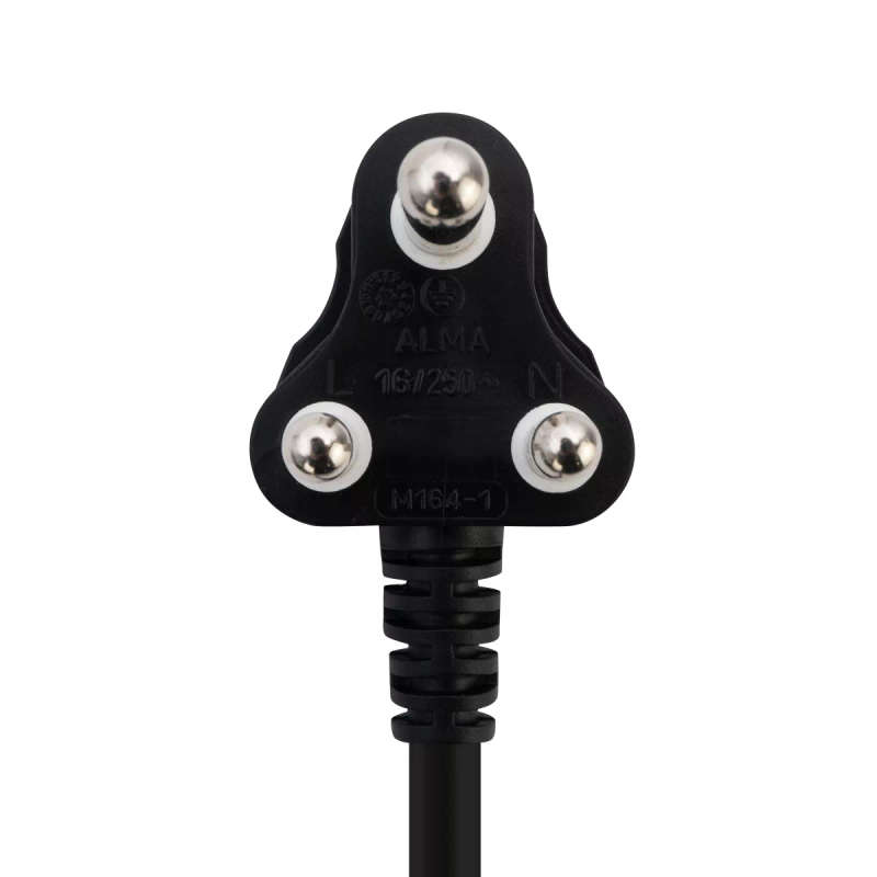 Switched Basics 20m Heavy Duty BTB Extension Cable 2 x 16A Socket - Black