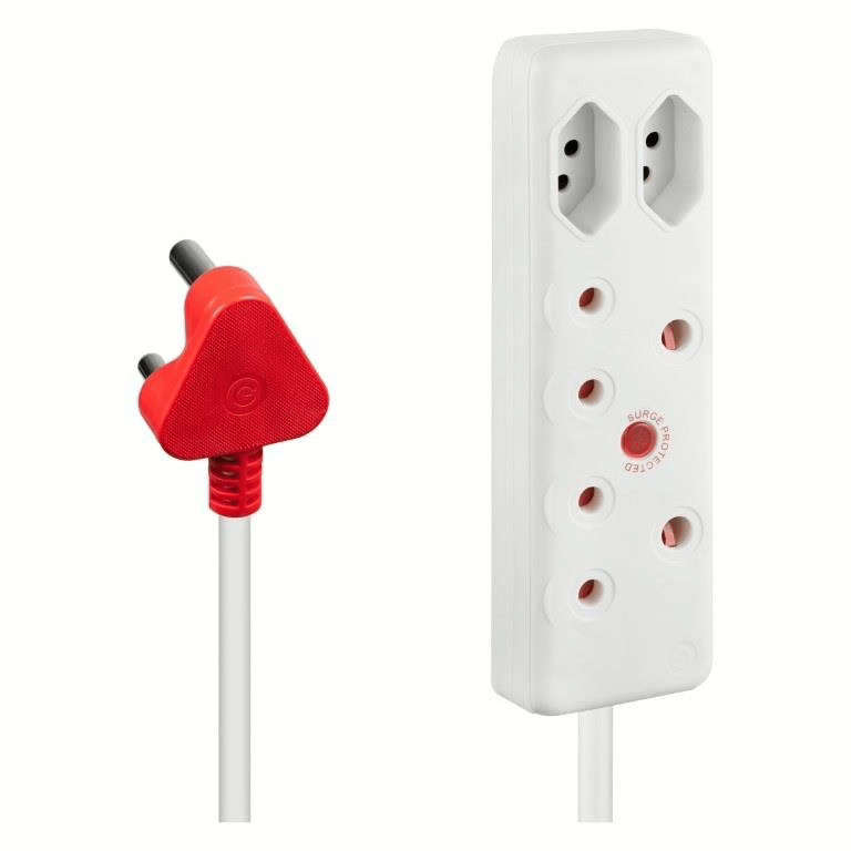 Switched 4-way Medium Surge Protection Multiplug with 3m Cord