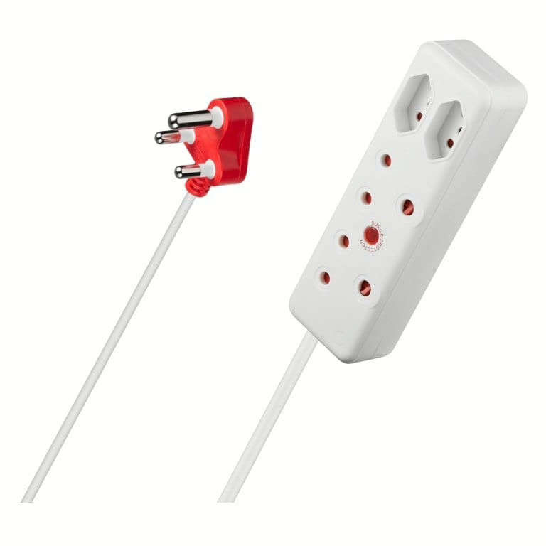 Switched 4-way Medium Surge Protection Multiplug with 5m Cord