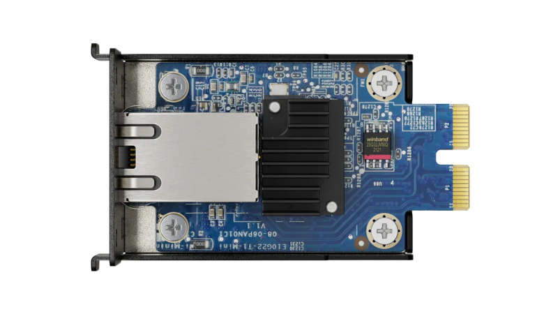 10GbE RJ-45 network upgrade module for compact Synology servers