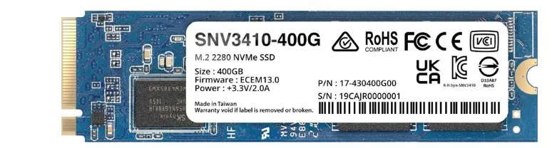 Synology M.2 2280 NVMe SSD SNV3410 400GB (SNV3410-400G)