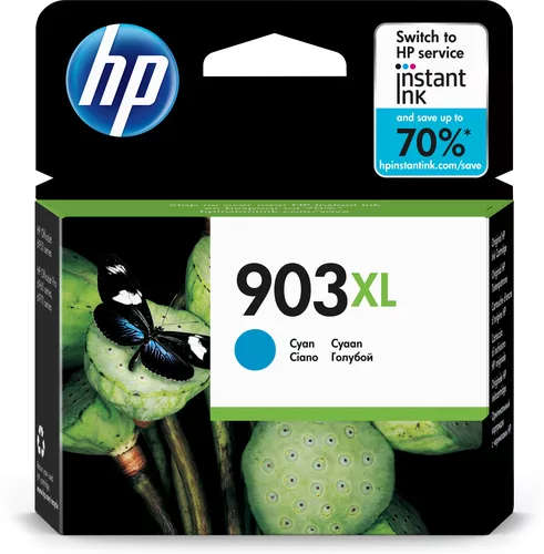 HP 903XL Cyan High Yield Printer Ink Cartridge Original T6M03AE Single-pack
