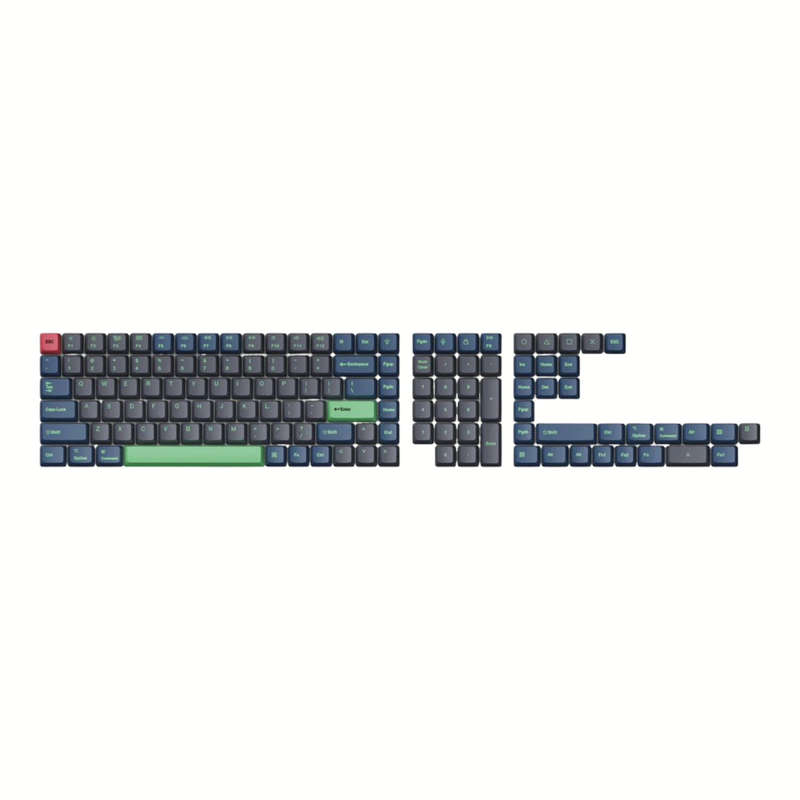 Keychron OEM Dye-Sub PBT Keycap Set  Hacker (Version C, PBT, OEM Profile, MX-Compatible)
