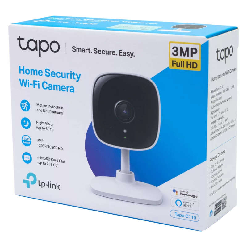 TP-Link Tapo C110 3MP Home Security Wi-Fi Camera
