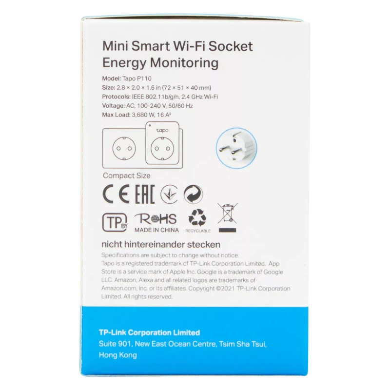 Mini Smart Wi-Fi Socket Energy Monitoring