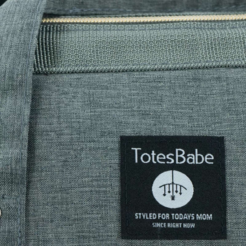 Totes Babe Alma Convertible Diaper Backpack Dark Grey