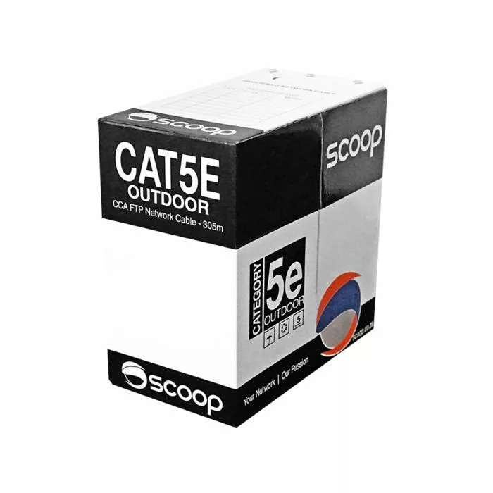 Scoop CAT5e FTP CCA Outdoor Box Cable 305m
