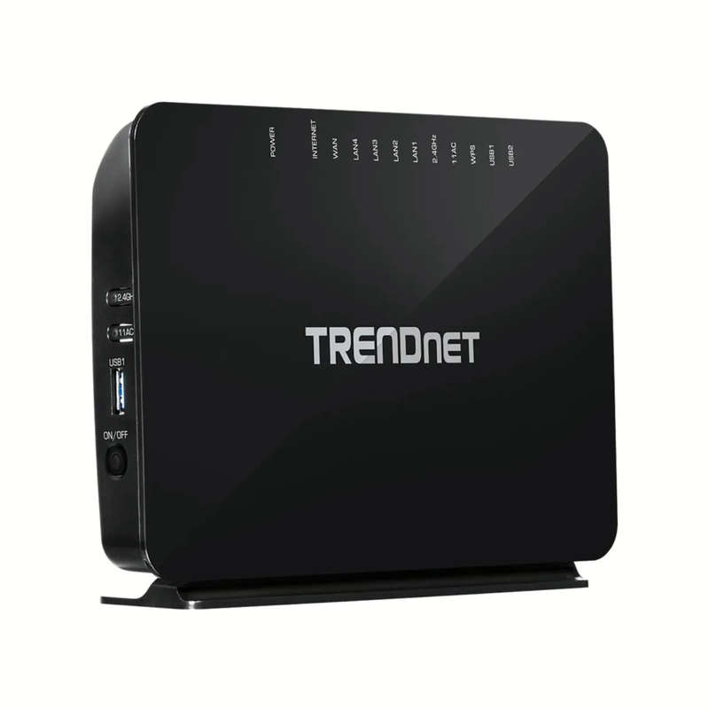 Trendnet TEW-816DRM wireless router Gigabit Ethernet Dual-band (2.4 GHz / 5 GHz) Black