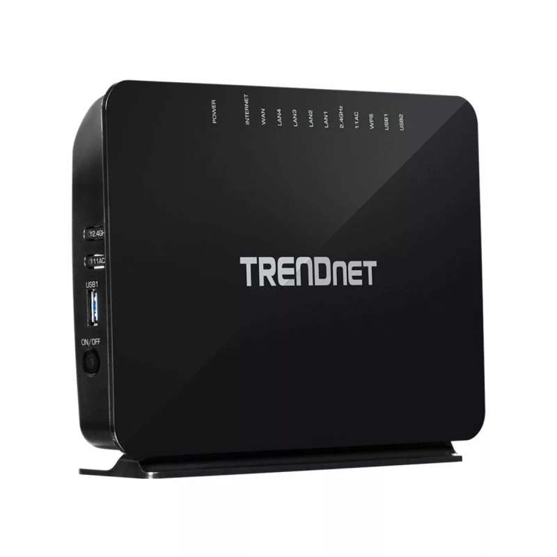 Trendnet TEW-816DRM wireless router Gigabit Ethernet Dual-band (2.4 GHz / 5 GHz) Black