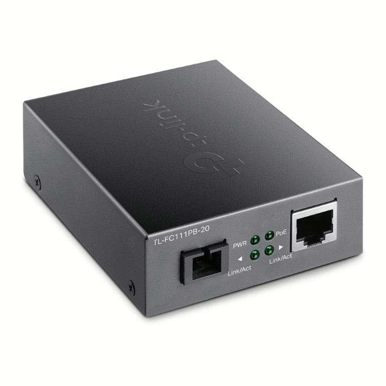 TP-Link TL-FC111PB-20 WDM Media Converter with 1-Port PoE