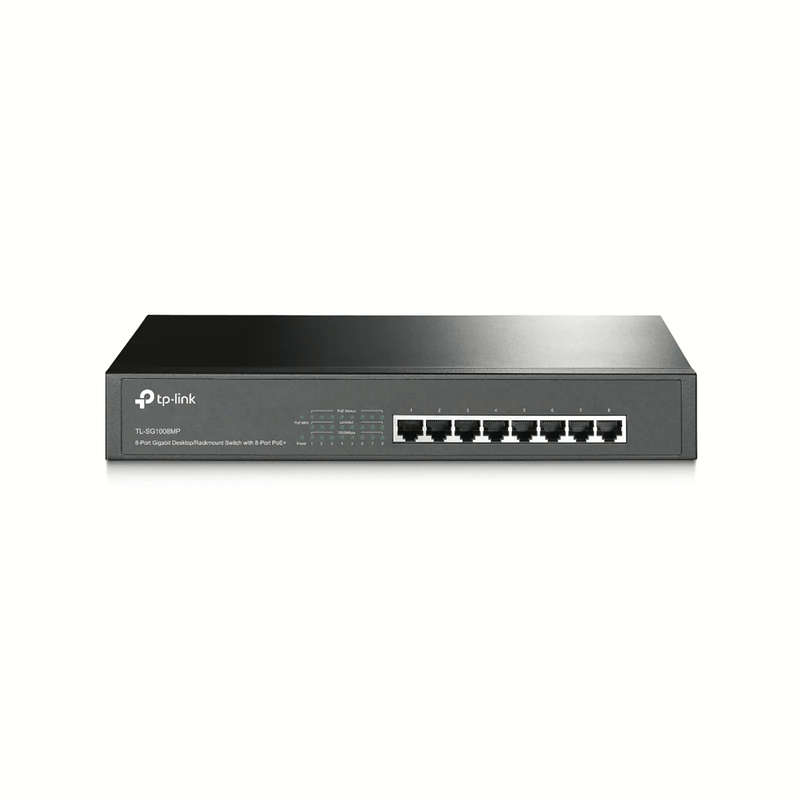 TP-Link TL-SG1008MP Unmanaged Network Switch Gigabit Ethernet 10/100/1000 Mbits PoE Black