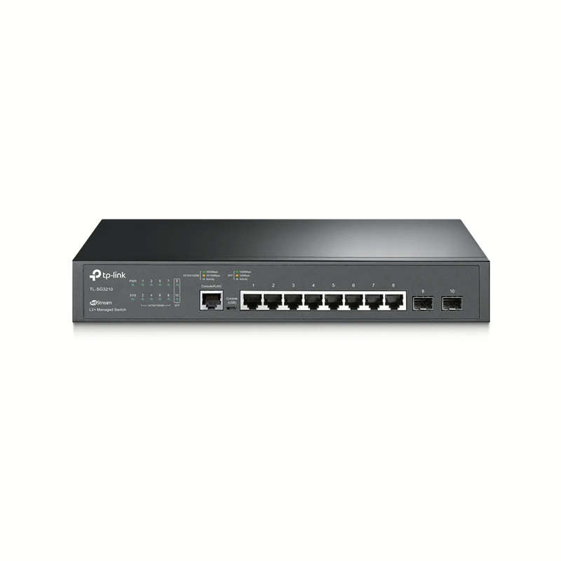 TP-Link TL-SG3210 JetStream 8-port Gigabit L2+ Managed Switch with 2-port SFP