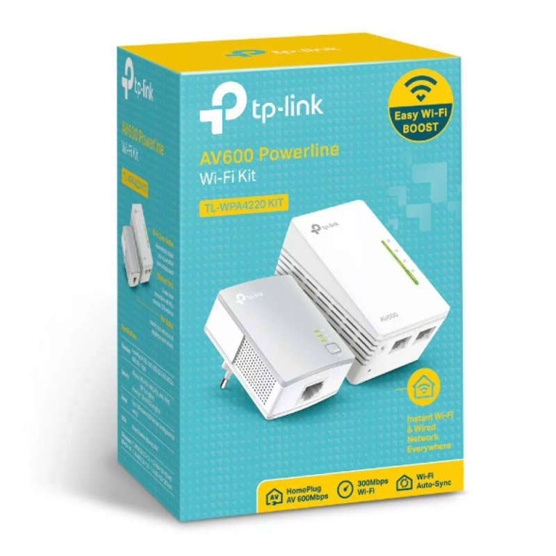TP-Link TL-WPA4220 KIT AV600 Powerline Wi-Fi  KIT