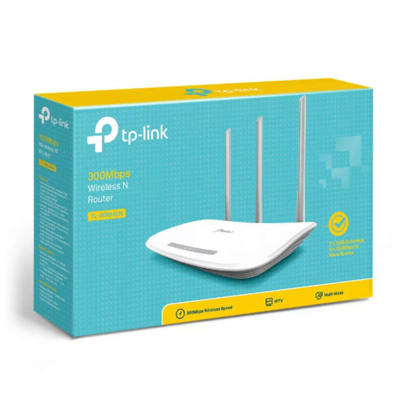 TP-Link TL-WR845N Wi-Fi 4 Wireless Router Single-band 2.4GHz Fast Ethernet White