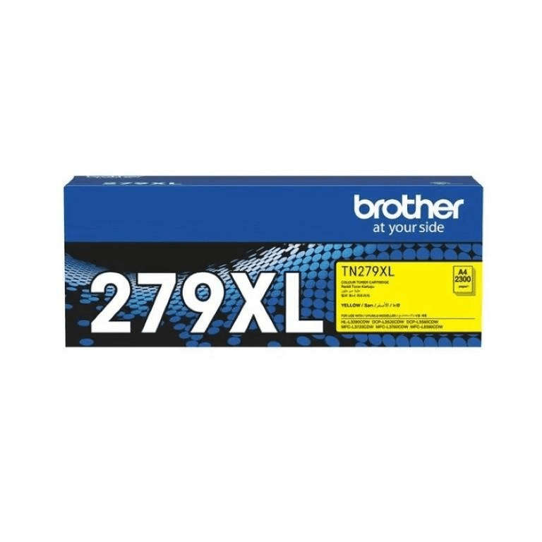 Brother TN-279XLY Yellow Toner Cartridge 2,300 Pages Original Single-pack