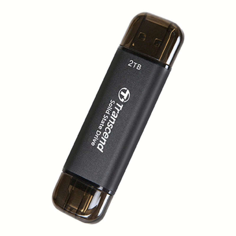 Transcend ESD310C 128GB Flash Drive Portable SSD Black