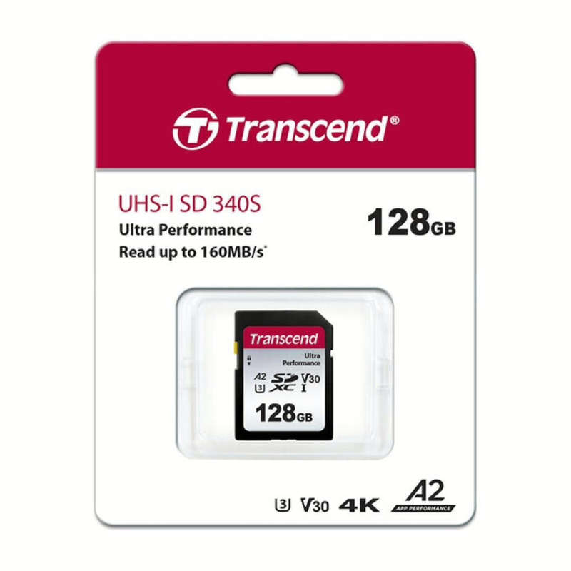 Transcend 340S 128GB UHS-I A2 SDXC Memory Card