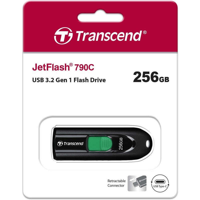 Transcend JetFlash 790C 256GB USB Type-C Flash Drive
