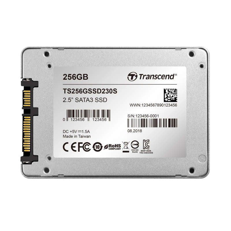 Transcend 230S 2.5-inch 256GB Serial ATA III 3D NAND Internal SSD