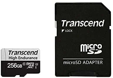 Transcend High Endurance microSDXC Memory Card 256GB UHS- I Class 10